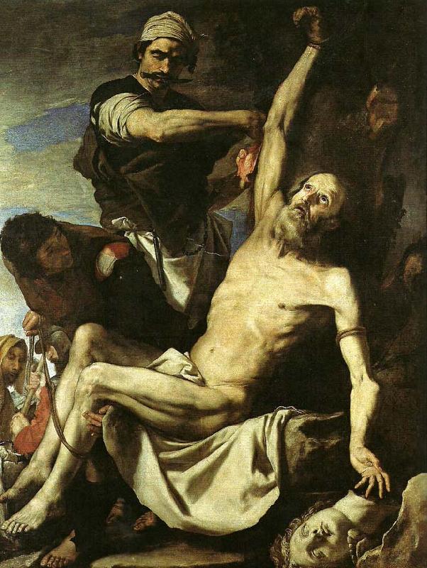 Jusepe de Ribera hans atelje. Sweden oil painting art